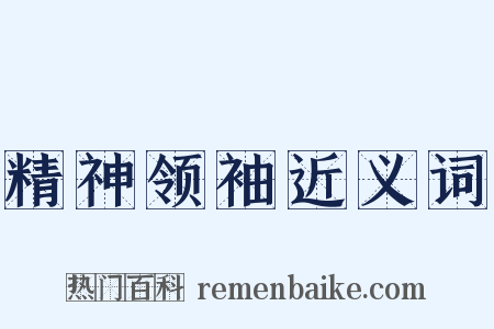 精神领袖近义词是什么意思的图片